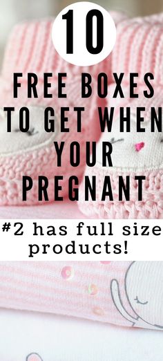 10 free boxes to get when you're pregnant. #2 has full size products!  kateable.com Free Pregnancy Stuff, Baby Planning, Baby Advice, Baby Prep, Preparing For Baby, Baby Box