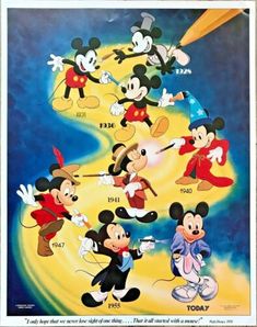 the mickey mouse cartoon is shown in this image