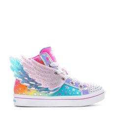 Let your child's style reach new heights in the Sketchers Twilights 2.0 Kid's Sneakers. These high tops give your child that competitive edge when it comes to their shoe game. And with the studded toe and heart design, it only adds to the appeal of these shoes. Studded toe. Light-up. Heart design. High-top. Unicorn Wings, Iridescent White, Kids Sneakers, Shoe Game, Heart Design, Phone Numbers, High Top, High Tops, Kids Fashion