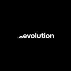 the word revolution written in white on a black background