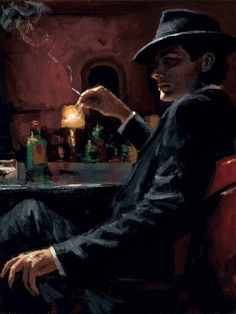 Fabian Perez, Noir Detective, Edward Hopper, Tableau Art, Pulp Art, Poses References, Night Painting, Cthulhu, Classic Art