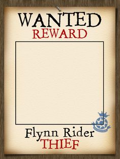 a wanted reward card with an anchor on the front and red lettering that reads,'f