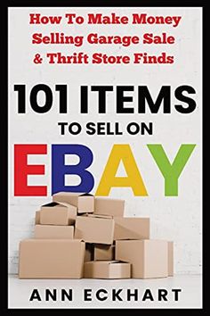 the book cover for 101 items to sell on ebay