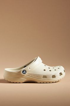 Find CROCS Classic Clogs on Editorialist. EVA upper, insole, sole Slip-on styling Imported Classic Clogs by Crocs in Pink, Women's, Size: Us 10/eu 43, EVA Crocs Cream Color, Bone Colored Crocs, Crocs Inspiration, Cream Crocs, Beige Crocs, Tan Crocs, Crocs Classic Clogs, Bone Color, Christmas List