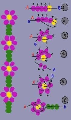 the diagram shows how many different flowers can be arranged in order to make it look like they