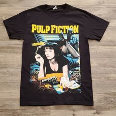 This Item Is Brand New Made Order. Men's Sizes And True To Size But Looks Great On Women As Well. Please Allow Up To 5 Business Days To Ship From California, Message Me With Any Questions Or Custom Request. :) Pulp Fiction Shirt, Pulp Fiction 1994, Southern Style Outfits, Pulp Fiction T Shirt, Black Harley Davidson, Man Logo, Classic Films, Pulp Fiction, Unisex Tshirt