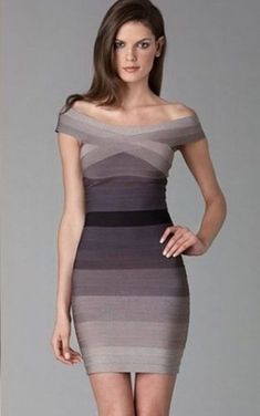 NWT-Authentic-Herve-Leger-Ash-Ombre-Off-Shoulder-Bandage-Dress-1-590-Size-M Max Azria Dress, Bandage Dress Herve Leger, Herve Leger Dress, Bandage Dresses, Ombre Dress, Bandage Dress Bodycon, Herve Leger, Celebrity Dresses, Cheap Dresses