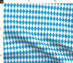 a blue and white checkered fabric with an area for the ruler to be displayed