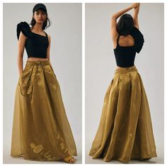 Nwt Anthropologie Let Me Be Shine Organza Maxi Skirt Size Xs New With Tags Polyester; Polyester Lining Side Zip 42” Length Anthropologie, Full Length Skirt, Anthropologie Skirt, Side Zip, Maxi Skirt, Womens Skirt, Full Length, Let Me, Let It Be