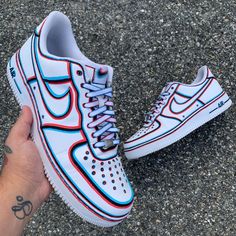 Nike Shoes Women Fashion, Custom Sneakers Diy, Air Force 1 Sneakers, Pretty Sneakers, Custom Painted Shoes, Diy Sneakers, Nike Shoes Air Force, Nike Fashion Shoes