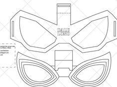 2018 New Spider Man Faceshell Mask Lens for Cosplay PDF | Etsy Spider Man Mask Template, Spiderman Eyes Template, Spiderman Mask Template, Eyes Template, Cosplay Templates, Iron Man Hand, Aquaman Film, Paper Mask Template, Spider Coloring Page