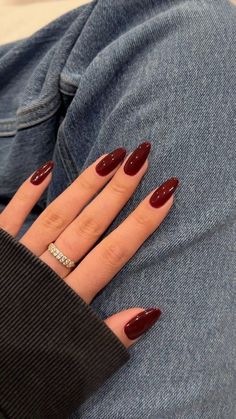 Deep Red Nails, Wine Nails, October Nails, Nagel Tips, Burgundy Nails, Red Nail, Styl Boho, Dream Nails, Classy Nails