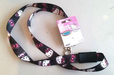 You will receive 1 New HELLO KITTY Lanyard!Black & Pink Hello Kitty Faces (As pictured) Great for: Keys, ID holder, Cell Phone strap, Gifts! Measurements:  3/4" Wide, 36" Long (around) Features Breakaway Clasp Item is Officially Licensed with Tags! Check out our other snack boxes: 20 PIECE SNACK BOX measures 6 X 4 X 3 and weighs approximately 8 oz. 30 PIECE SNACK BOX measures 8 x 6 x 4 and weighs approximately 16 oz. DELUXE CRAVE JAPAN SNACK BOX measures 9.5 x 13 x 4 and weighs approximately 4 l Hello Kitty Lanyard, Black Pink Hello Kitty, Japan Snacks, College Shopping, Snack Boxes, Keychain Black, Cell Phone Strap, Kitty Stuff, Car Decorations