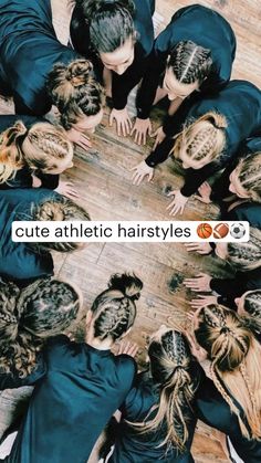 Cute Athletic Hairstyles, Braids Sports, Track Hairstyles, Softball Hairstyles