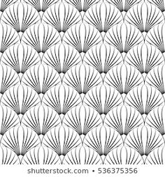 an abstract black and white background with lines in the form of flowers or leaves, which can be used as a wallpaper