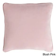 the blush pink pillow is on display