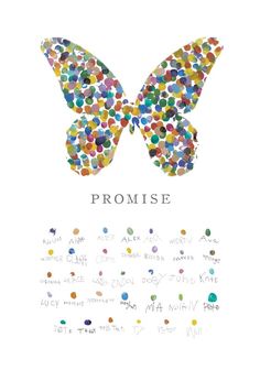 the front cover of prome magazine, with colorful butterflies on it's wings