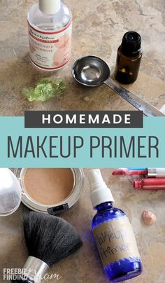 How would you like your makeup to last longer and look better on your skin by minimizing fine lines, wrinkles and pores? All you need is a handful of ingredients and a few minutes to whip up this Homemade Makeup Primer. If you are wondering “What is makeu Homemade Primer Makeup, Homemade Primer, Diy Face Primer, Diy Primer, What Is Makeup, Primer For Oily Skin, Inexpensive Makeup, Make Up Primer