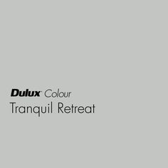 the logo for dulux color tranquill retreat is shown in black and white