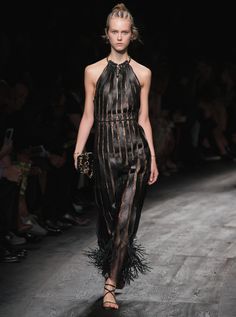 Valentino Espadrilles, Transparent Dress, Fashion Gallery