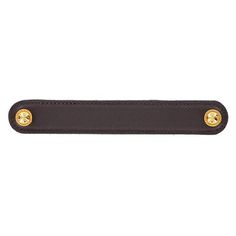 a black leather belt with gold studs