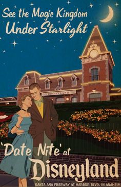 a poster for the movie date nite at disneyland