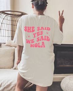 NOLA Bachelorette Party Shirts,Beignets Booze and Besties, Beignets Booze and Bride, New Orleans Bachelorette, Nola Bachelorette Party Bella Canvas T- shirt is soft and lightweight with very comfortable materials. Products made with basic colors such as white and black are made with 100% cotton and Heather colors contain 48% polyester Colors might be slightly different on the computer screen, or in the lighting in which the picture was taken. Rolled sleeves in pictures is only for styling purposes. -How To Order - *Please, review the size charts and color photos before ordering *Click add to cart and go back to add more products *Click proceed to check out - Refunds/Exchanges - -Due to our items being made to order, all sales are final, with no returns/exchanges. -If your item is defective New Orleans Bachelorette Party Outfit, New Orleans Bachelorette Party Theme, New Orleans Bachelorette Party, Nola Bachelorette Party, Bachelorette Tshirt, Nola Bachelorette, New Orleans Bachelorette, Bachelorette Theme, Nashville Bachelorette Party