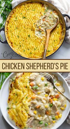 this chicken shepherd's pie is an easy and delicious side dish