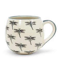 Dragonfly Mug - Nested Accent Wall In Kitchen, Coffee Table Bench, Apothecary Candles, Sideboard Bar, Living Room Stools, Shop Artwork, Side Coffee Table, Bed Throw Blanket, Accent Wall Decor