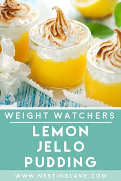 lemon dessert weight watchers on a plate