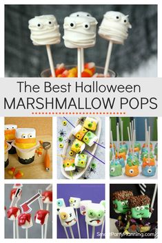 the best halloween marshmallow pops