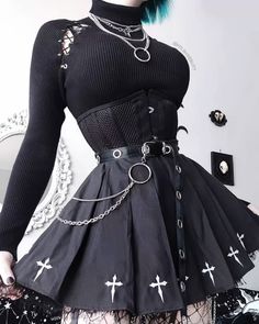 Gothic Outfits, Goth Outfits, Hot Outfits, Cosplay Outfits