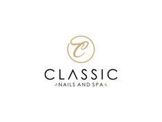 the logo for classic nails and spa