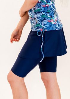 Sporty High Waist Swim Skirt With Built-in Shorts, Versatile Bottoms With Built-in Shorts, Athleisure Swim Skirt With Built-in Shorts, Fitted Athleisure Skort With Built-in Shorts, Summer Workout Bottoms With Banded Waist, Versatile Stretch Tennis Skirt For Summer, Versatile Summer Bottoms With Contoured Waistband, Swim Skirt With Built-in Shorts And 4-way Stretch, Stretch Swim Skirt With Built-in Shorts