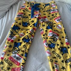 Brand New! Minion Pajama Pants, Spongebob Pajama Pants, Fluffy Pj Pants, Cute Pj Pants, Batman Pajama Pants, Spongebob Pajamas, Cartoon Pajama Pants, Pajamas Y2k, Christmas List Items