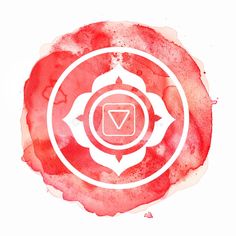 the seven chakras in red watercolor on white background royalty illustration