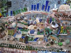 Magic Gardens Philadelphia Magic Gardens, Mosaic Garden Art, Street Mural, Philadelphia Museums, Magic Garden, Philadelphia Museum Of Art, Art Sites, Magical Garden, Mosaic Garden