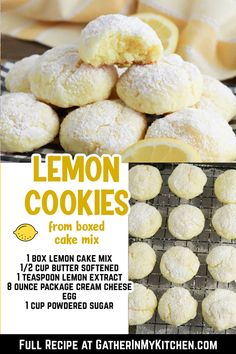 lemon cookies from boxed cake mix