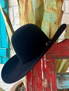 Men's American Hat Co. Black Western Hat in 10X felt American Hat, Wrangler Cowboy Cut, Western Hat, Felt Hat, Western Wear, Step Up, Sun Protection, Classic Black