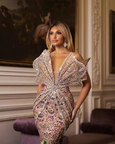 Purple And Beige, Dress Crystal, Dinner Dress Classy, Glamour Dress, Glamorous Dresses, Ankle Length Dress, Long Midi Dress, Column Dress, فستان سهرة