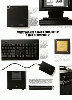 an advertisement for a computer with instructions on how to set up the keyboard and mouse