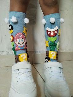 Crazy Socks For Kids, Crazy Hats, Crazy Socks, Crazy Hair, Infant Activities, Mario Bros, Montessori, Mario, Socks