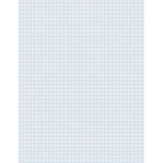 a sheet of graph paper with blue lines on the bottom and one line at the top