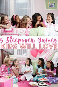 Fun Activities For Sleepovers, Free Sleepover Games, Dollar Tree Sleepover Ideas, Morning After Sleepover, Slumber Party Activities For Kids, Birthday Sleepover Ideas For Girls Kids, Pj Day Activities For Kids