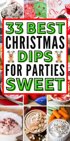 the best christmas dips for parties and sweet treats