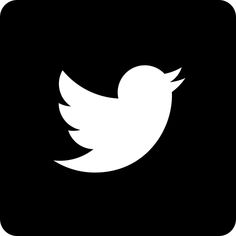 a white twitter logo on a black background