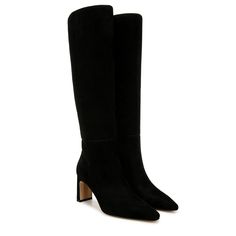 PRICES MAY VARY. Sam Edelman Sylvia Level up your closet with a tall boot. Sylvia is a knockout silhouette complete with a sleek pointed toe and slim heel. Just add a swishy skirt and a cropped sweater for an instantly polished look. Heel Height: 2.75 Inches Closure: Zipper Boots For Skirts, Knee High Boots Dress, Best Boots, Boots Dress, Black Sweater Dress, Tall Boot, Wide Calf, Long Boots, Cool Boots