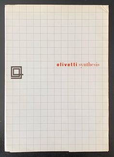 an old book with the title'olivtti syllosis'written on it