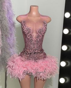 Pink Bling Rhinestone Party Dress With Feathers - Etsy Pink Pageant Dress With Fitted Bodice For Party, Sleeveless Pageant Dress With Fitted Bodice For Party, Pink Fitted Mini Dress With Rhinestones, Embellished Pageant Dress With Fitted Bodice For Party, Pink Rhinestone Cocktail Dress, Fitted Glamorous Pageant Dress, Elegant Fitted Pageant Dress For Party Season, Elegant Fitted Pageant Dress For Party, Glamorous Fitted Pageant Dress