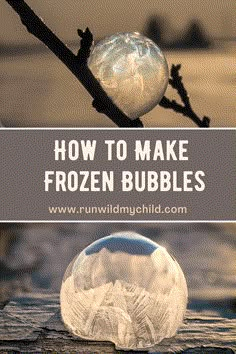 how to make frozen bubbles with the text overlay that reads, how to make frozen bubbles